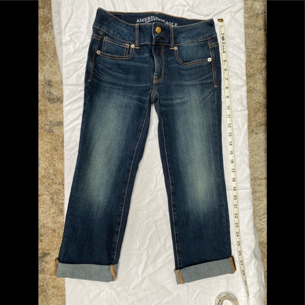 American Eagle Artist Crop Super Stretch  size 0 R